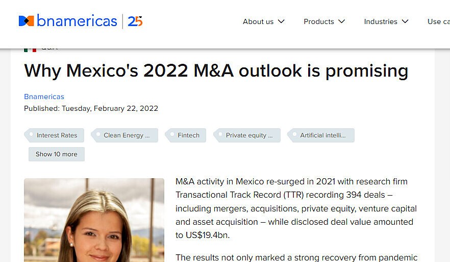 Why Mexico's 2022 M&A outlook is promising